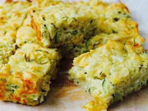 Macaroni zucchini slice