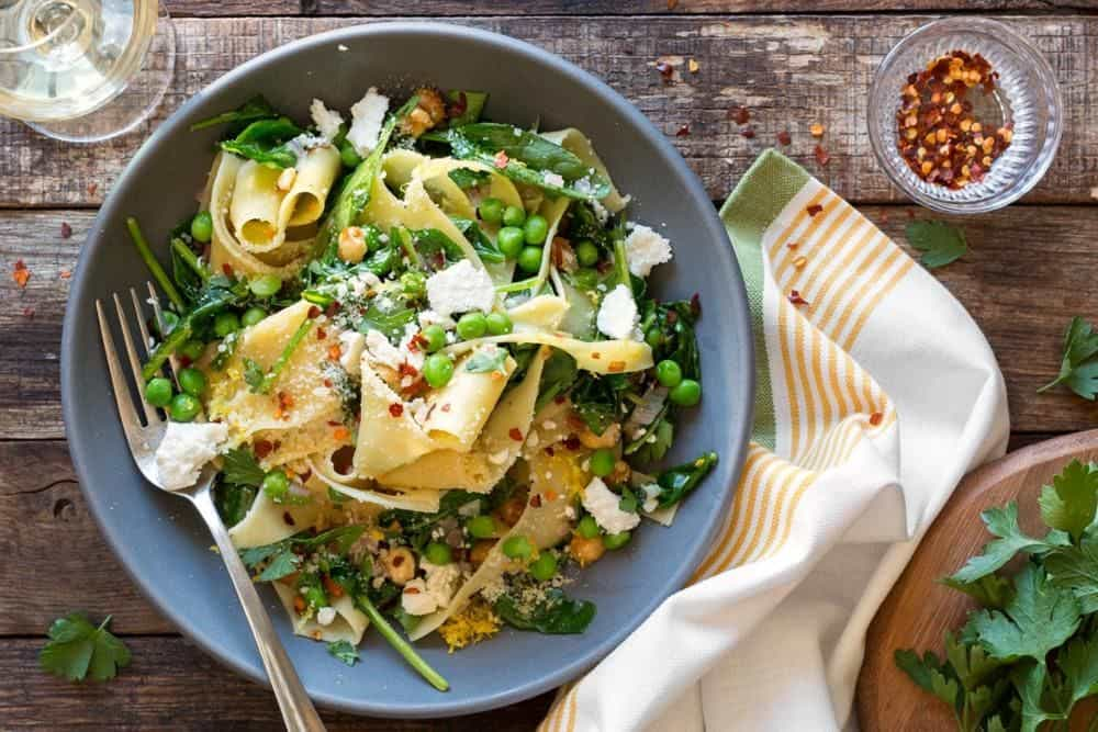  Calamarata pasta with sausage ricotta and peas + Buy 