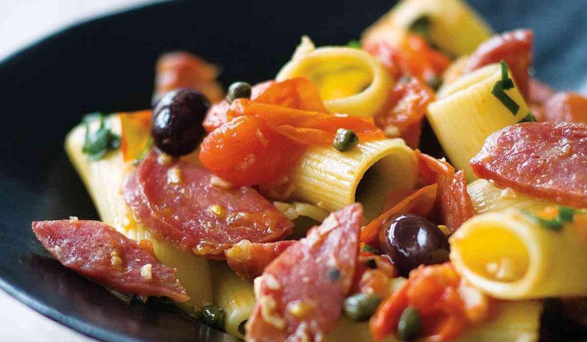 Italian Rigatoni Pasta Salad