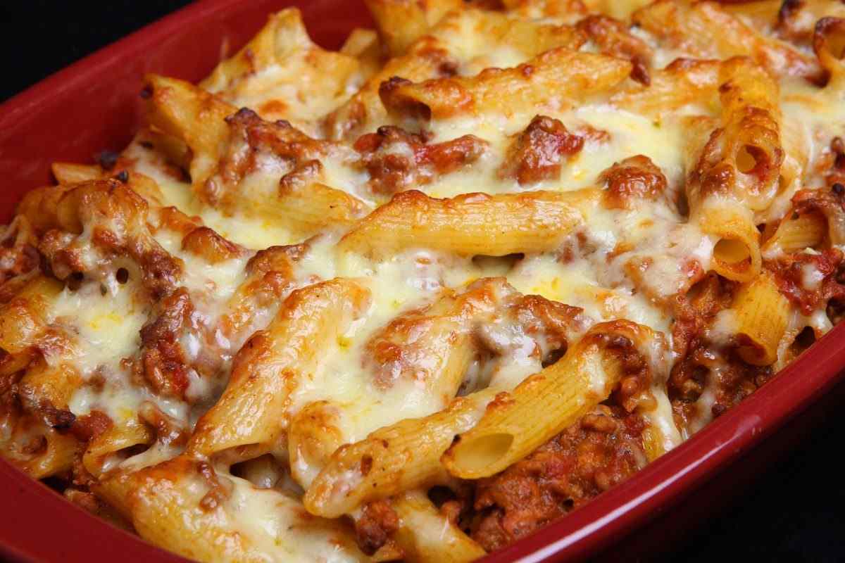  Rigatoni Pasta Bake Standing Up 