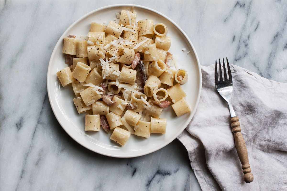  Rigatoni Pasta Bake Standing Up 