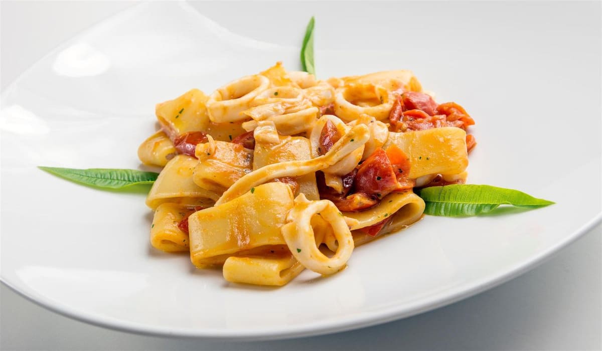  Purchase And Day Price of calamarata pasta with seafood 