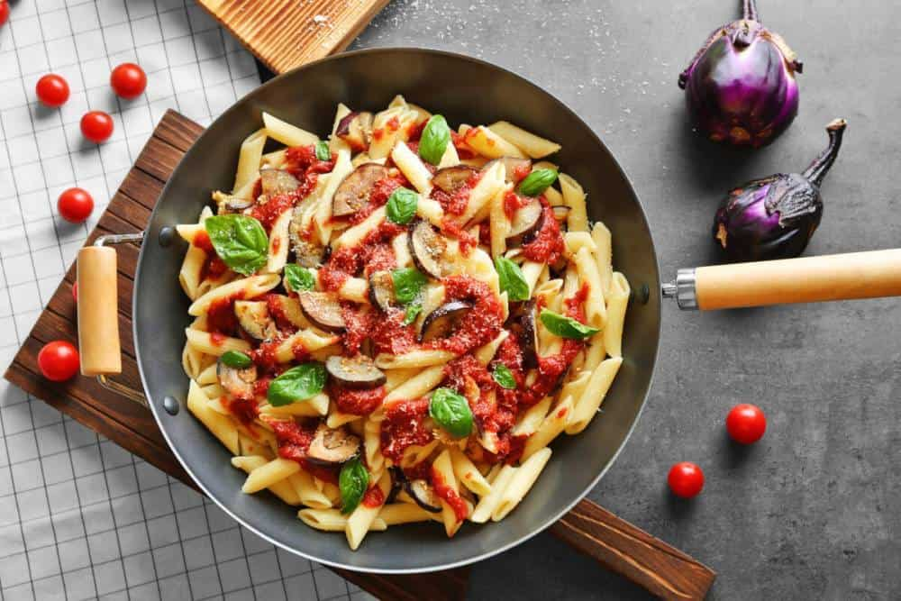 Buy eggplant cherry tomato pasta at an eanchorceptional price