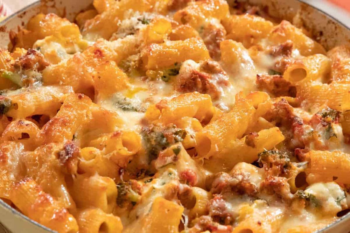 Rigatoni Pasta Bake with Sausage